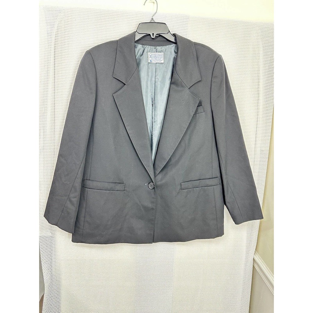 Vintage Pendleton Made in USA Wool Gray Blazer Suit Jacket‎ Coat - Men's 46R?
